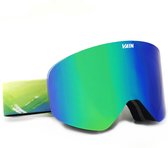 VAIN Viridian Slopester Skibril - Magnetisch Groen Blauwe Spiegel Lens