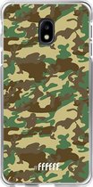 Samsung Galaxy J3 (2017) Hoesje Transparant TPU Case - Jungle Camouflage #ffffff