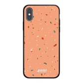 iPhone X Hoesje TPU Case - Terrazzo N°10 #ffffff