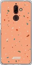 Nokia 7 Plus Hoesje Transparant TPU Case - Terrazzo N°10 #ffffff