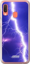 Samsung Galaxy A20e Hoesje Transparant TPU Case - Thunderbolt #ffffff