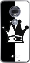 Motorola Moto G7 Hoesje Transparant TPU Case - Chess #ffffff