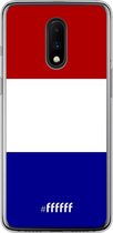 OnePlus 7 Hoesje Transparant TPU Case - Nederlandse vlag #ffffff