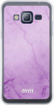 Samsung Galaxy J3 (2016) Hoesje Transparant TPU Case - Lilac Marble #ffffff