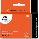 G&G HP 302 XL - Huismerk Inktcartridge - Zwart / Cyaan / Geel / Magenta