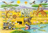 Puzzel Safari dieren 35 stukjes