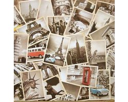 Kaarten set Old Travel-32 vintage ansichtkaarten