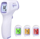Deluxa Infrarood Thermometer - Contactloos - Geheugen van 32 metingen - Wit / Paars