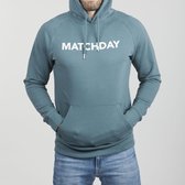 Duo Central Matchday Voetbal Hoodie - Groenblauw - Maat XL