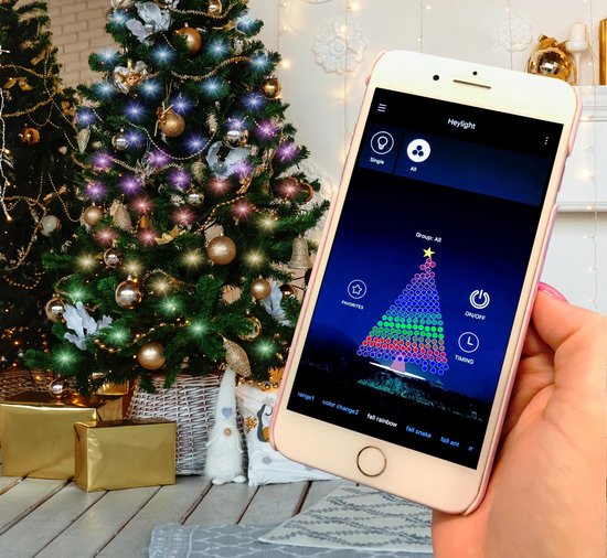 samenkomen Oplossen vezel FlinQ Slimme Kerstverlichting 160 LEDS - Kerstverlichting Buiten -  Kerstboom... | bol.com