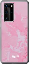 Huawei P40 Pro Hoesje Transparant TPU Case - Pink Sync #ffffff