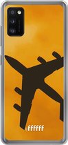 Samsung Galaxy A41 Hoesje Transparant TPU Case - Aeroplane #ffffff