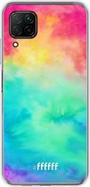 Huawei P40 Lite Hoesje Transparant TPU Case - Rainbow Tie Dye #ffffff