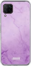Huawei P40 Lite Hoesje Transparant TPU Case - Lilac Marble #ffffff