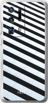 Huawei P40 Pro+ Hoesje Transparant TPU Case - Mono Tiles #ffffff