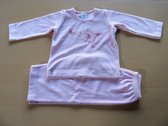 Petit Bateau - Pyjama - Velour - Rose - 2 jaar 86