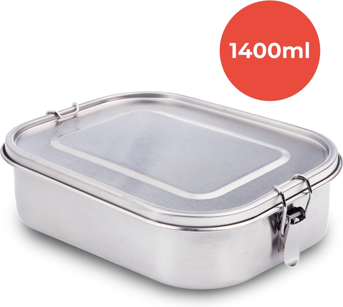 diep Heerlijk plak KitchenBrothers Lunchbox - Milieuvriendelijk RVS - Lekvrij en Waterdicht -  3... | bol.com
