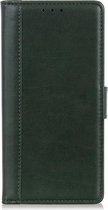 Shop4 - Samsung Galaxy A11 Hoesje - Wallet Case Grain Groen