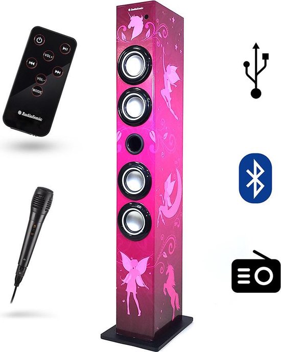 Audiosonic Bluetooth Soundsysteem, Speakertoren, Karaokeset (inclusief  microfoon),... | bol.com