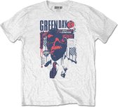 Green Day Heren Tshirt -S- Patriot Witness Wit