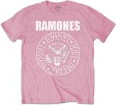 Ramones - Presidential Seal Kinder T-shirt - Kids tm 12 jaar - Roze