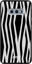 Samsung Galaxy S10e Hoesje TPU Case - Zebra Print #ffffff