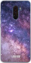 Xiaomi Pocophone F1 Hoesje Transparant TPU Case - Galaxy Stars #ffffff