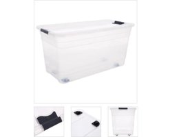 Opbergbox 'Easy Roll' 83L Transparant