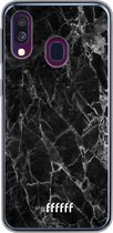 Samsung Galaxy A40 Hoesje Transparant TPU Case - Shattered Marble #ffffff