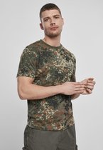 Brandit - Basic Heren T-shirt - S - Groen/Bruin