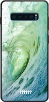 Samsung Galaxy S10 Plus Hoesje TPU Case - It's a Wave #ffffff