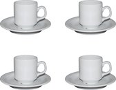 Lubiana Sara Kop en schotel - Tas en ondertas - 14 cl - Set van 4
