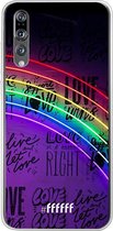 Huawei P20 Pro Hoesje Transparant TPU Case - Love is Love #ffffff