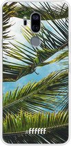 LG G7 ThinQ Hoesje Transparant TPU Case - Palms #ffffff