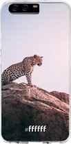 Huawei P10 Hoesje Transparant TPU Case - Leopard #ffffff