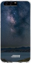 Huawei P10 Hoesje Transparant TPU Case - Landscape Milky Way #ffffff