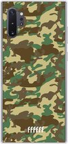 Samsung Galaxy Note 10 Plus Hoesje Transparant TPU Case - Jungle Camouflage #ffffff