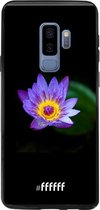 Samsung Galaxy S9 Plus Hoesje Transparant TPU Case - Purple Flower in the Dark #ffffff