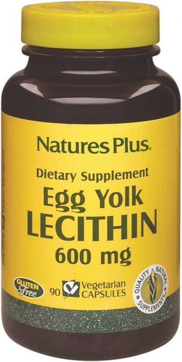 Egg Yolk Lecithin, 600 mg (90 Veggie Caps) Nature's Plus