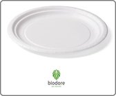 Biodore® Bord, karton, Ø220mm, wit, 100 stuks