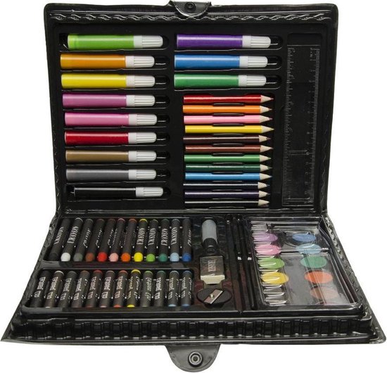 Coffret à colorier / kit de dessin 68 pièces pour enfants - Crayons de  couleur et... | bol