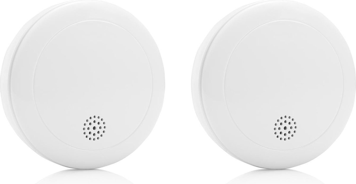 Smartwares RM218 Rookmelder - 2 stuks - 10 jaar batterij - Testknop - Inclusief montageset - FSE-192