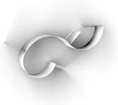 INFINITY - flexibel metalen wandrek - wit