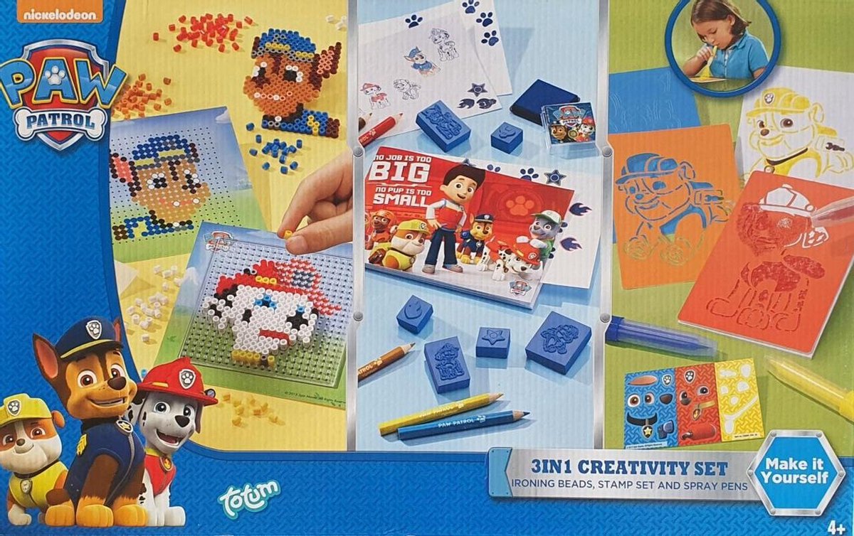 paw patrol 3 in 1 creativity set