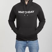 Duo Central Matchday Voetbal Hoodie - Zwart- Maat S
