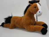 Paard liggend 80 cm |Knuffeldier|pluche|knuffel|knuffelpaard|
