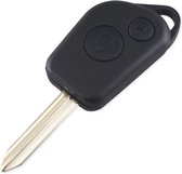 Citroen Sleutel / Peugeot Sleutel sleutelbehuizing 2 knoppen voor Citroen Berlingo, Saxo, Xsara Evasion.