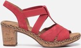 Gabor Comfort sandalen met hak rood - Maat 42.5
