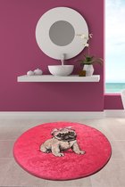 Nerge.be | Ping Pug - 100x100 | 1 Set, 2 Sets Badkamerkleden en Matten Sets | Badmatten voor Bad Antislip | Badkamermatten | Antislip Badmatten voor Bad. Antislip Douchematten | Ba