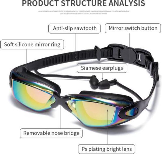 Duikbril met oortjes - Zwembad bril bol.com